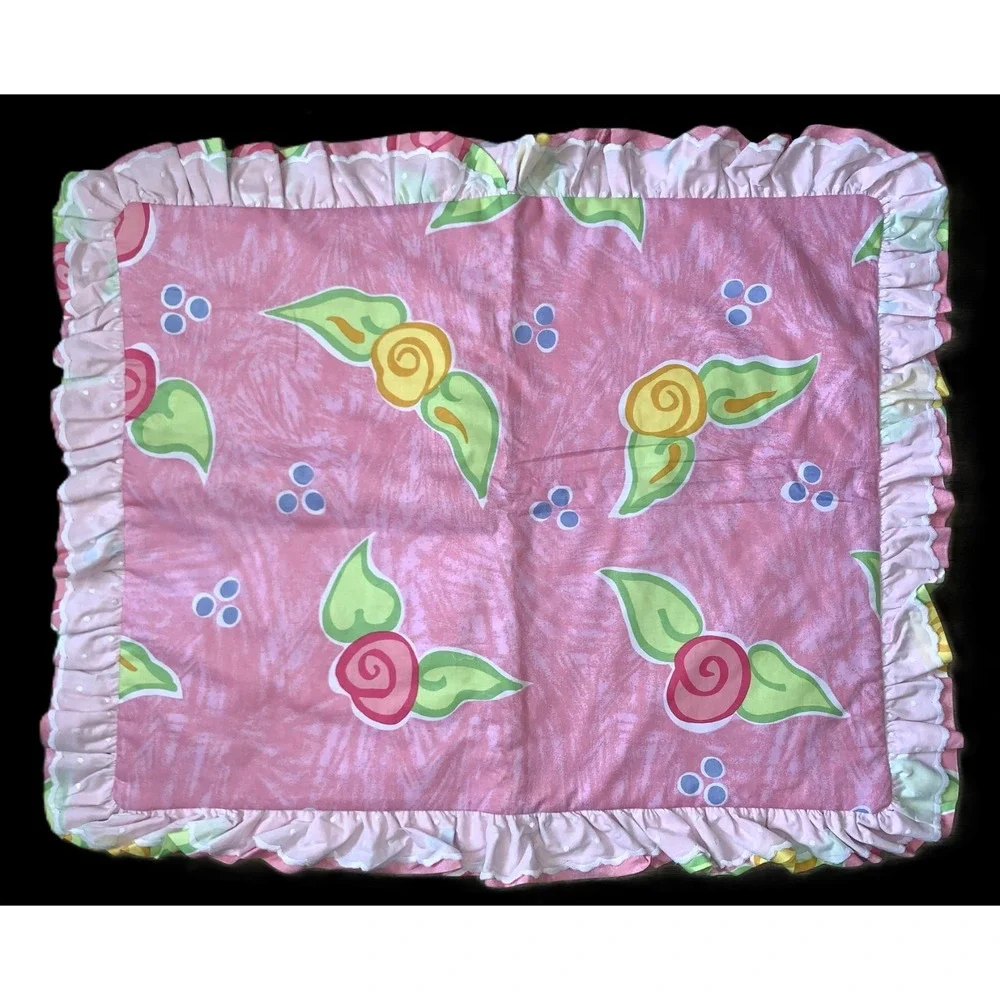 California Kids Dreamtime Ballerina Pair Coordinates Pinks Std Shams NOS Vtg Y2K
